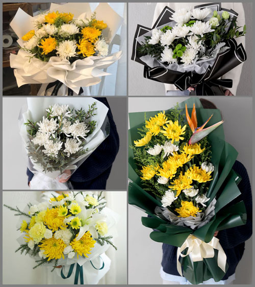 河北沧州吴桥县宋门乡白事花束代送